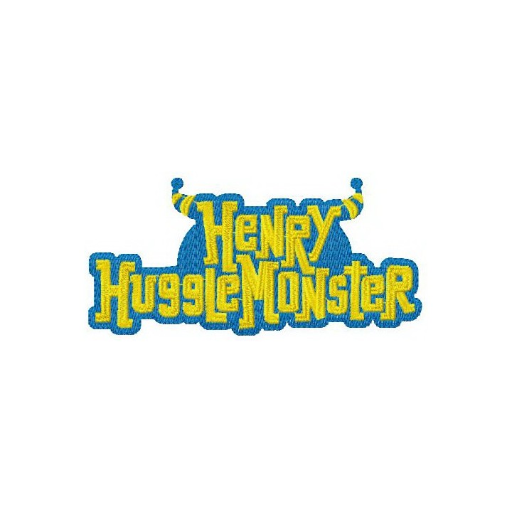 Henry Hugglemonster logo embroidery design - Embroidery Design