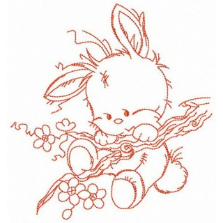 Stuck on tree branch embroidery design - Embroidery Design