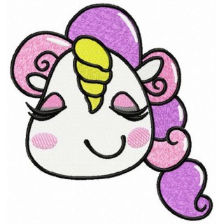 Dreaming unicorn embroidery design - Embroidery Design
