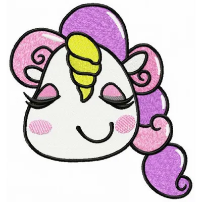 Dreaming unicorn embroidery design showcasing a whimsical horse motif for creative stitching projects.