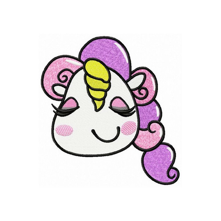 Dreaming unicorn embroidery design - Embroidery Design