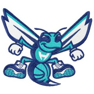 Charlotte Hornets alternative logo 3 embroidery design - Embroidery Design