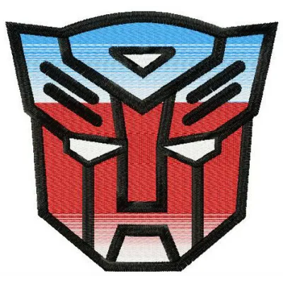 Transformers logo 2 embroidery design preview showcasing the iconic logo for creative stitching projects.