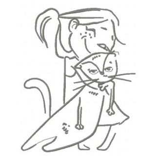 Kitty Cuddle Couture embroidery design - Embroidery Design