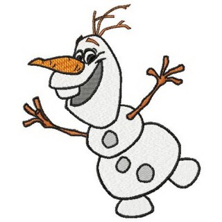 Happy Olaf embroidery design - Embroidery Design