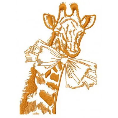 Preview of 'I am a fashion girl 3' embroidery design featuring vibrant African animal motifs.