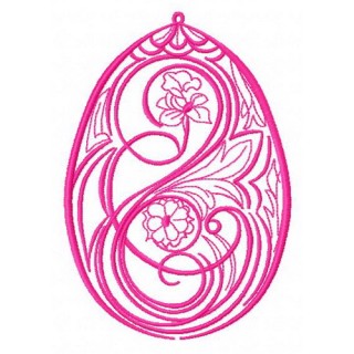 Easter egg 3 embroidery design - Embroidery Design