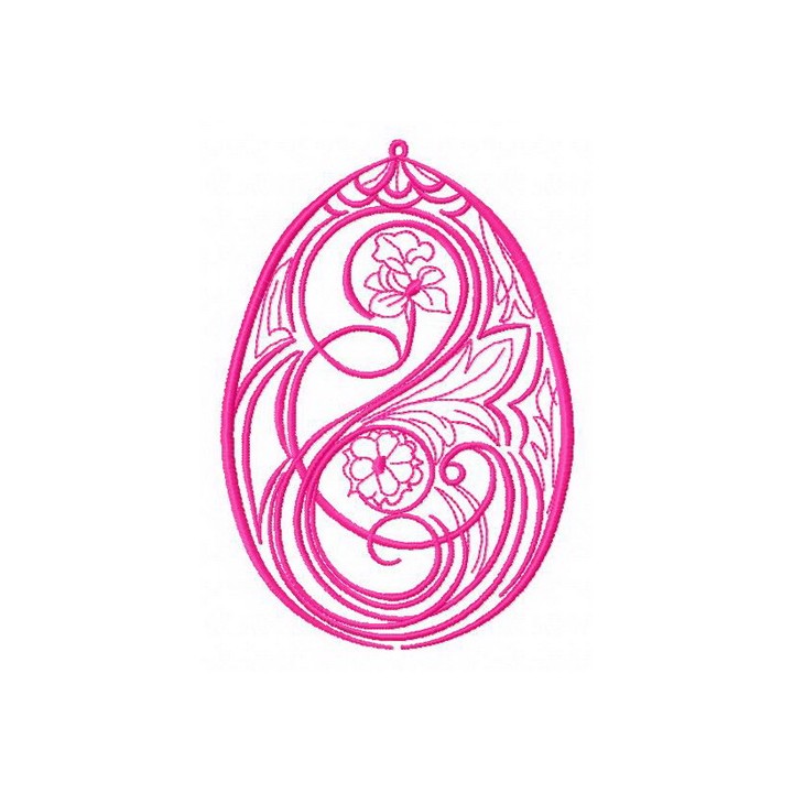 Easter egg 3 embroidery design - Embroidery Design