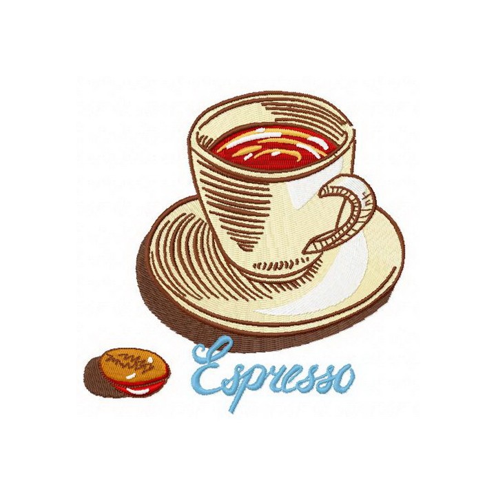 Espresso 2 embroidery design - Embroidery Design