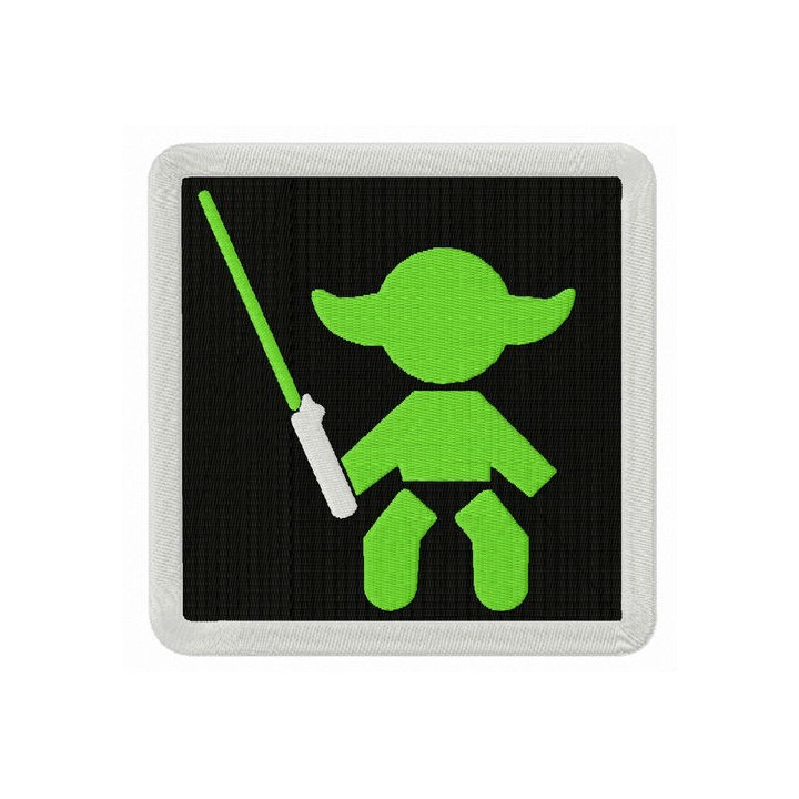 Baby Yoda sign embroidery design - Embroidery Design