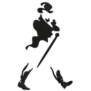 Johnnie Walker logo 2 embroidery design - Embroidery Design
