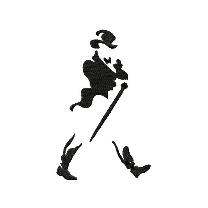 Johnnie Walker logo 2 embroidery design - Embroidery Design