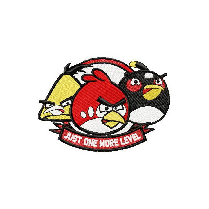 Birds badge embroidery design - Embroidery Design