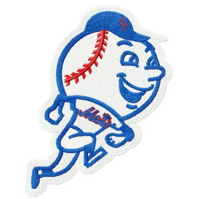 New York Mets logo 2 embroidery design preview showcasing the iconic team emblem for creative stitching projects.