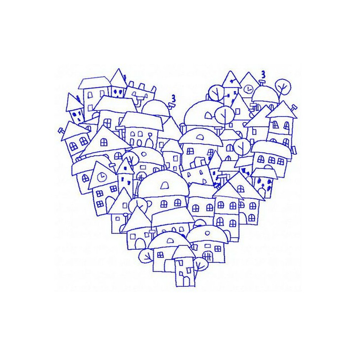 Heart of the city 3 embroidery design - Embroidery Design