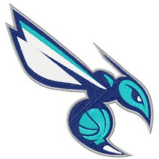Charlotte Hornets alternative logo embroidery design - Embroidery Design