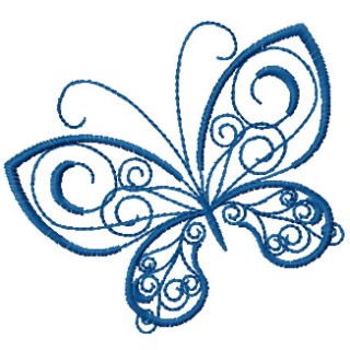 Butterfly 15 embroidery design - Embroidery Design