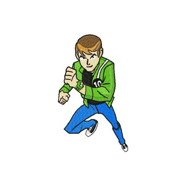 Ben 10 teen embroidery design - Embroidery Design