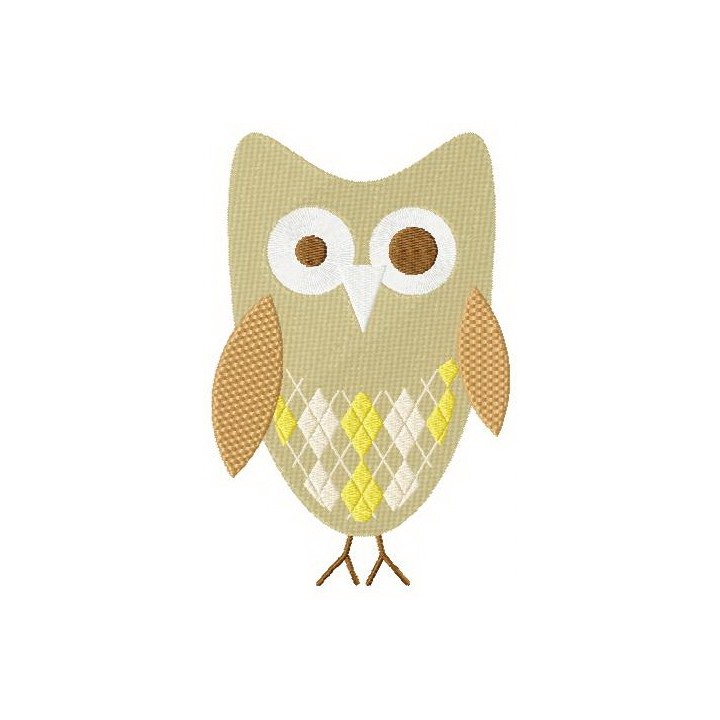 Toy owl embroidery design - Embroidery Design