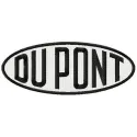 DuPont logo embroidery design preview, showcasing intricate stitching patterns for equipment branding.