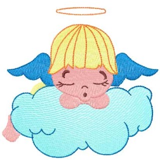 Little sleeping angel 5 embroidery design - Embroidery Design