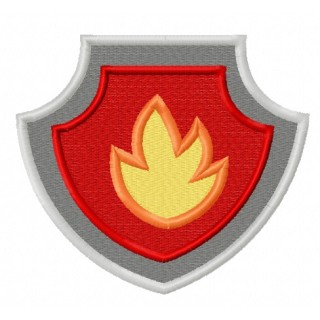 Paw Patrol shield 4 embroidery design - Embroidery Design