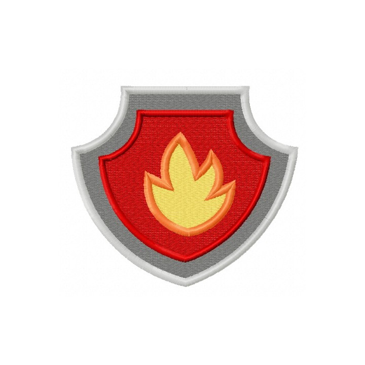 Paw Patrol shield 4 embroidery design - Embroidery Design