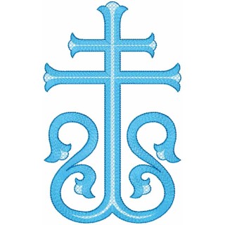 Modern cross embroidery design - Embroidery Design