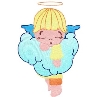 Little sleeping angel embroidery design - Embroidery Design