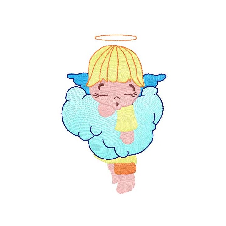 Little sleeping angel embroidery design - Embroidery Design