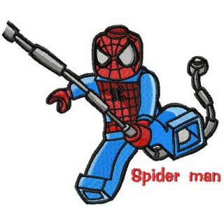 Lego Spiderman embroidery design - Embroidery Design