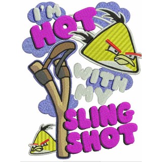 Birds shot embroidery design - Embroidery Design