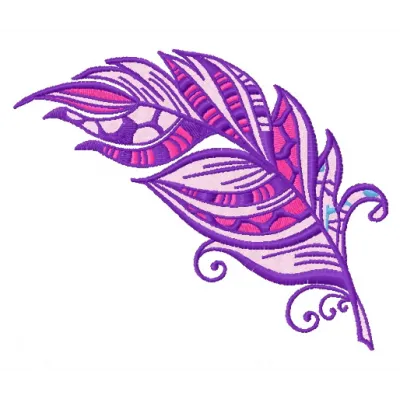 Preview of Feather 32 embroidery design featuring intricate feather motifs, ideal for various stitching projects.