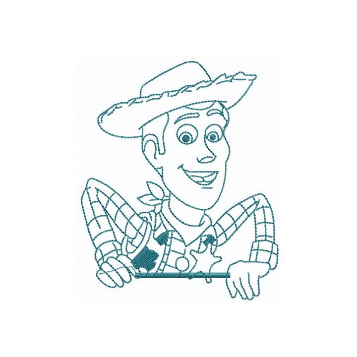 Heroic Woody embroidery design - Embroidery Design