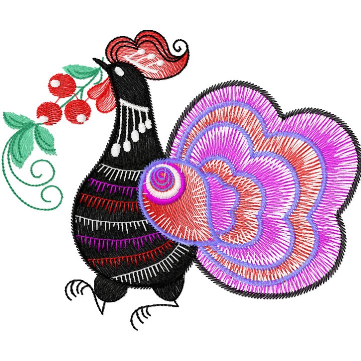 Rooster 3 embroidery design - Embroidery Design