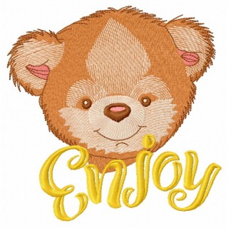 Teddy bear with bath towel 4 embroidery design - Embroidery Design