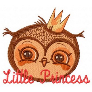 Owl princess 3 embroidery design - Embroidery Design