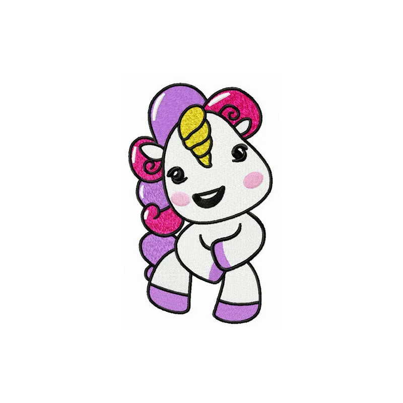 Preview of the Unicorn's Song embroidery design featuring a whimsical unicorn motif, perfect for various projects.