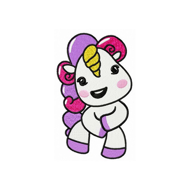 Unicorn's song embroidery design - Embroidery Design