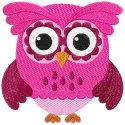Preview of the Cute Owl 2 embroidery design, showcasing a charming owl motif for creative stitching projects.