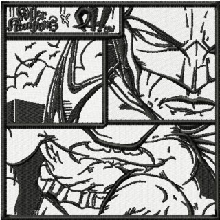 Batman comics page embroidery design - Embroidery Design