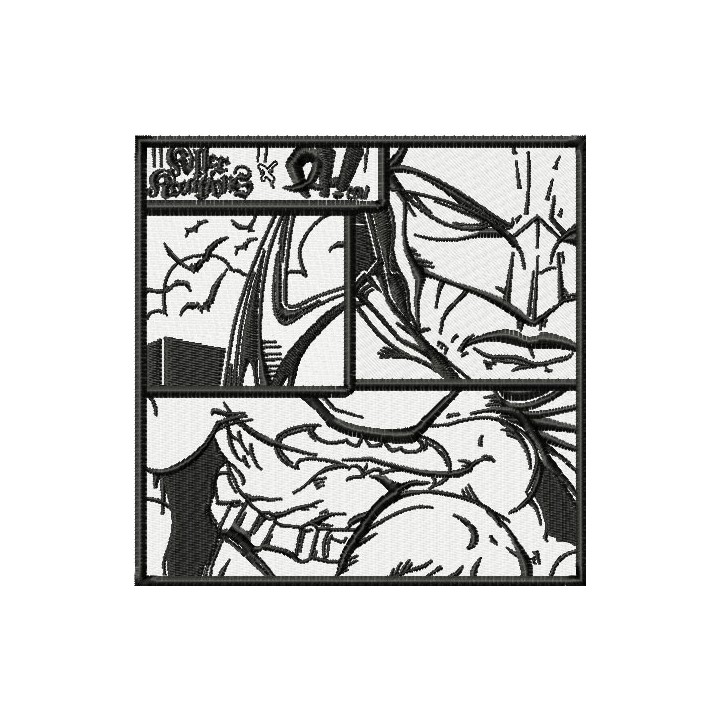 Batman comics page embroidery design - Embroidery Design