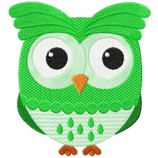 Cute Owl embroidery design - Embroidery Design