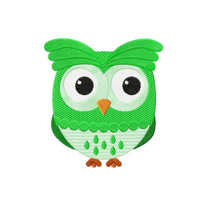 Cute Owl embroidery design - Embroidery Design