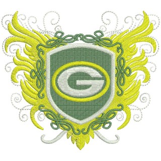Green Bay Packers vintage embroidery design - Embroidery Design