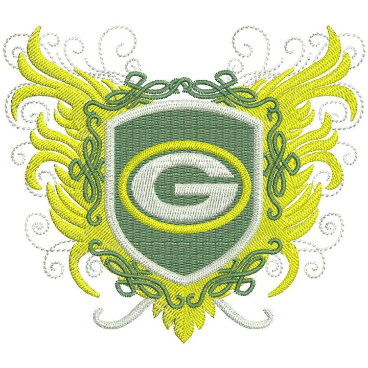 Green Bay Packers vintage embroidery design - Embroidery Design
