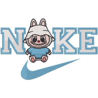 Nike Labubu sport embroidery design - Embroidery Design