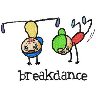 Breakdance embroidery design - Embroidery Design