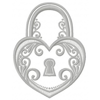 Tiffany keylock 3 embroidery design - Embroidery Design