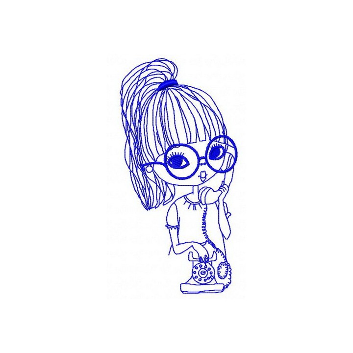 I love calls 3 embroidery design - Embroidery Design